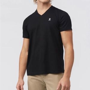 Psycho Bunny Mens Classic V Neck Tee New!